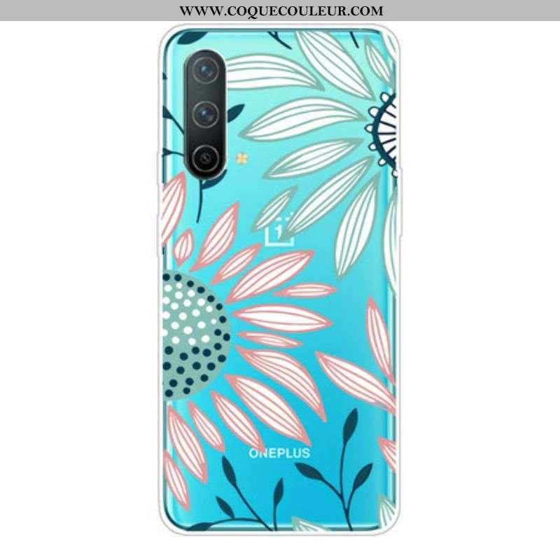 Coque OnePlus Nord CE 5G Transparente Une Fleur