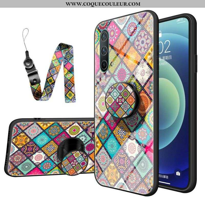 Coque OnePlus Nord CE 5G Support Magnétique Patchwork