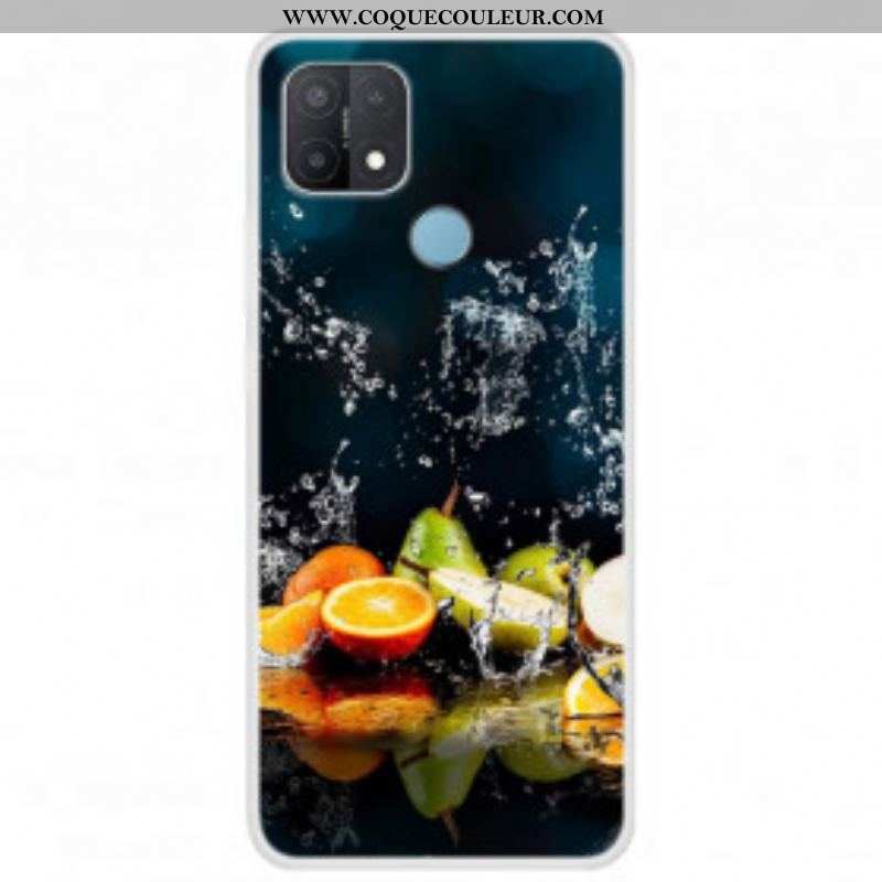 Coque Oppo A15 Splash d'Agrumes