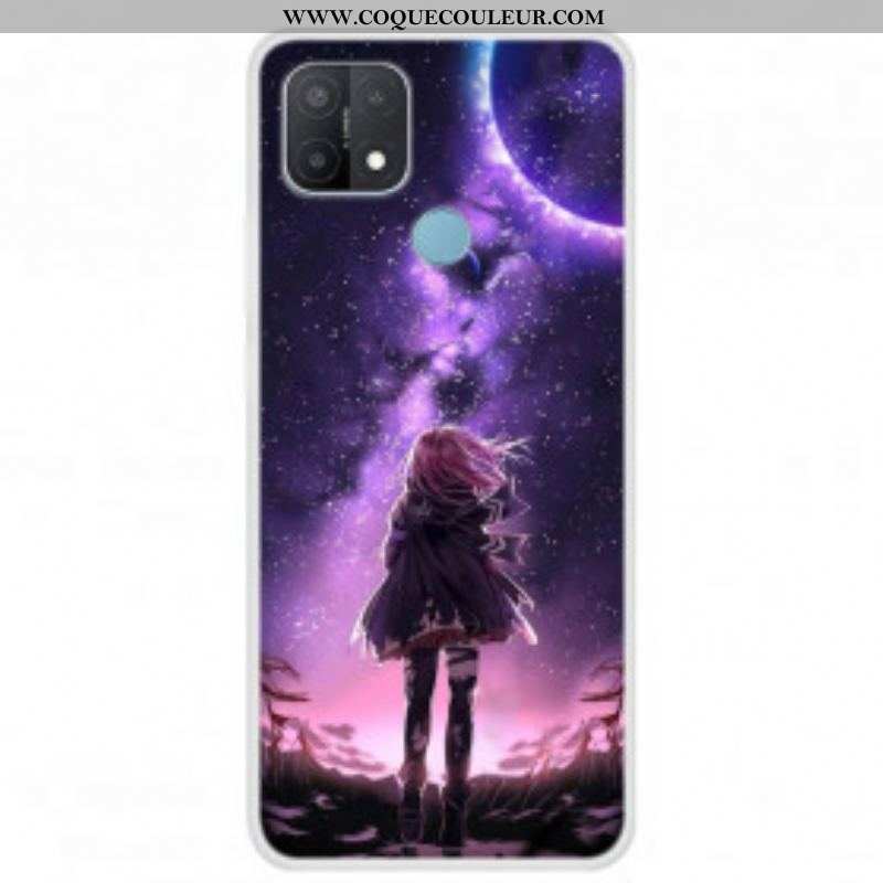 Coque Oppo A15 Pleine Lune Magique