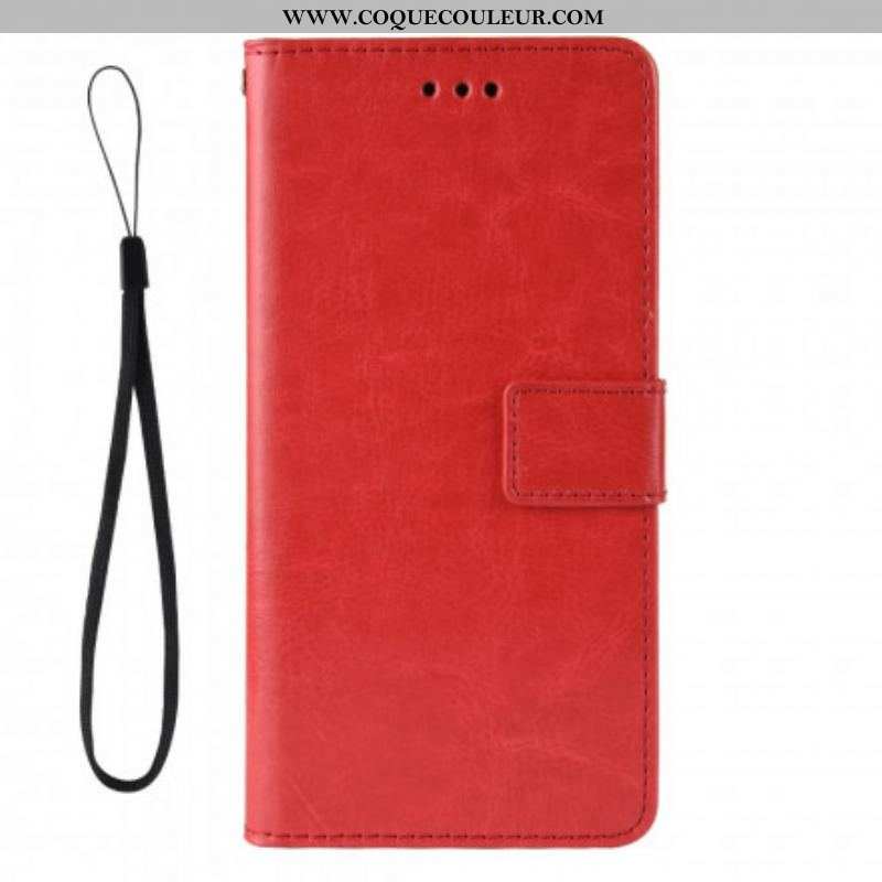 Housse Oppo A15 Simili Cuir Flashy