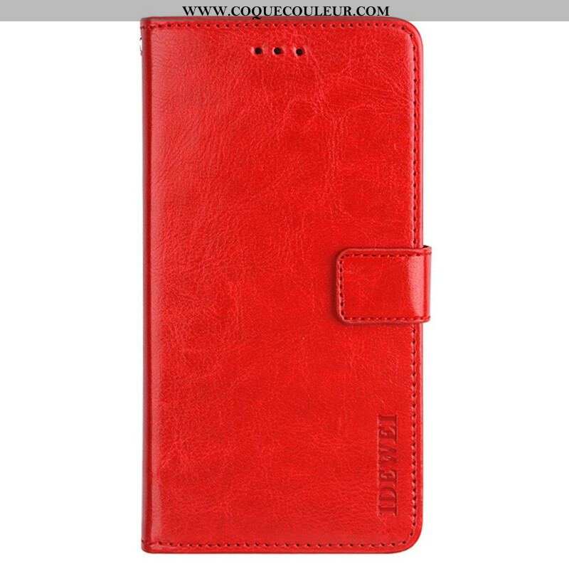 Housse Oppo A16 / A16s Simili Cuir IDEWEI