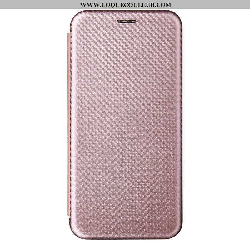 Flip Cover Oppo A16 / A16s Silicone Carbone Coloré