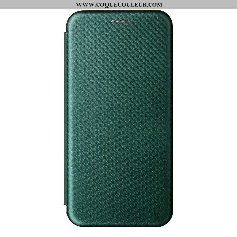 Flip Cover Oppo A16 / A16s Silicone Carbone Coloré