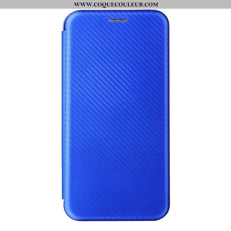 Flip Cover Oppo A16 / A16s Silicone Carbone Coloré