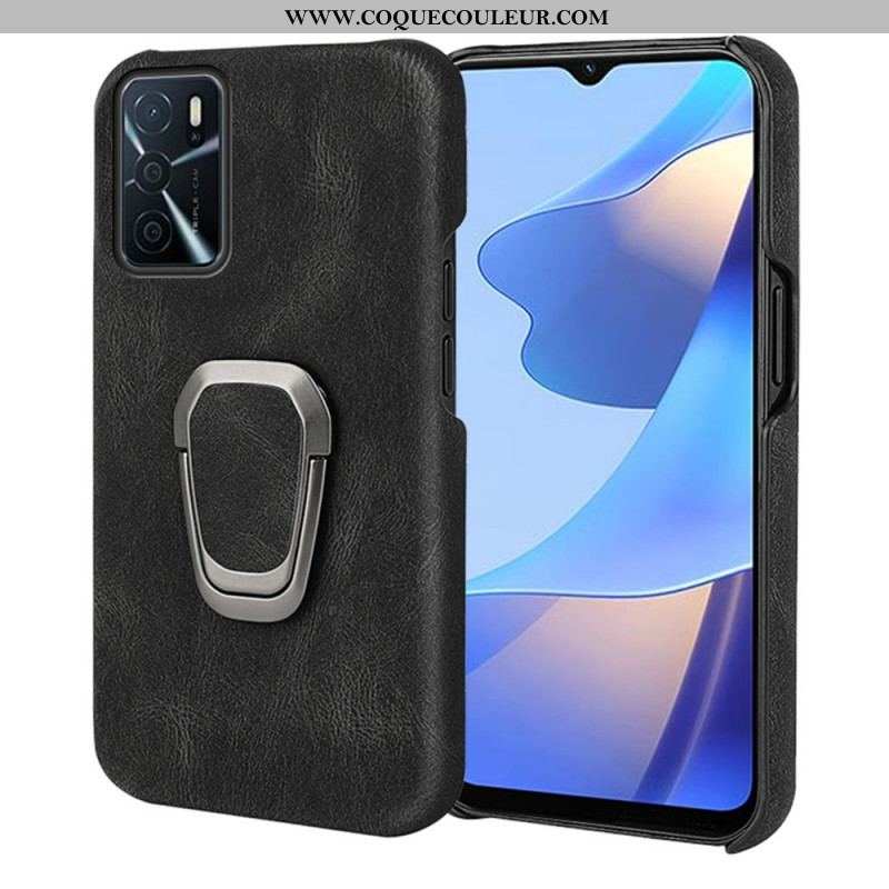 Coque Oppo A16 / A16s Effet Cuir Anneau-Support New Colors