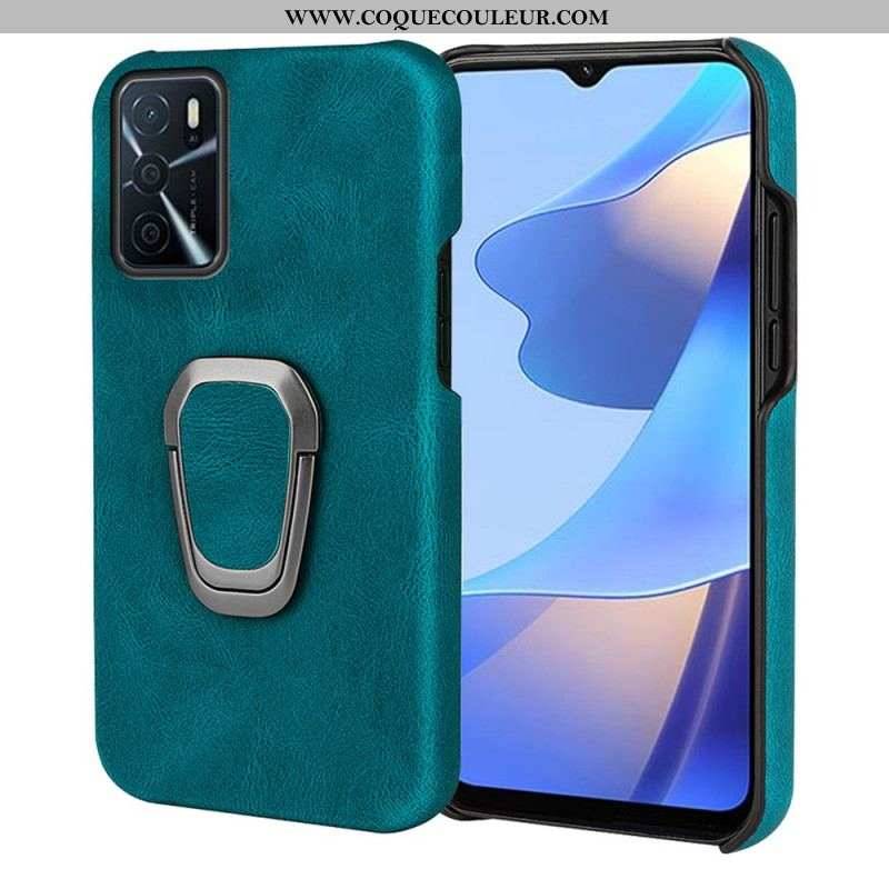Coque Oppo A16 / A16s Effet Cuir Anneau-Support New Colors