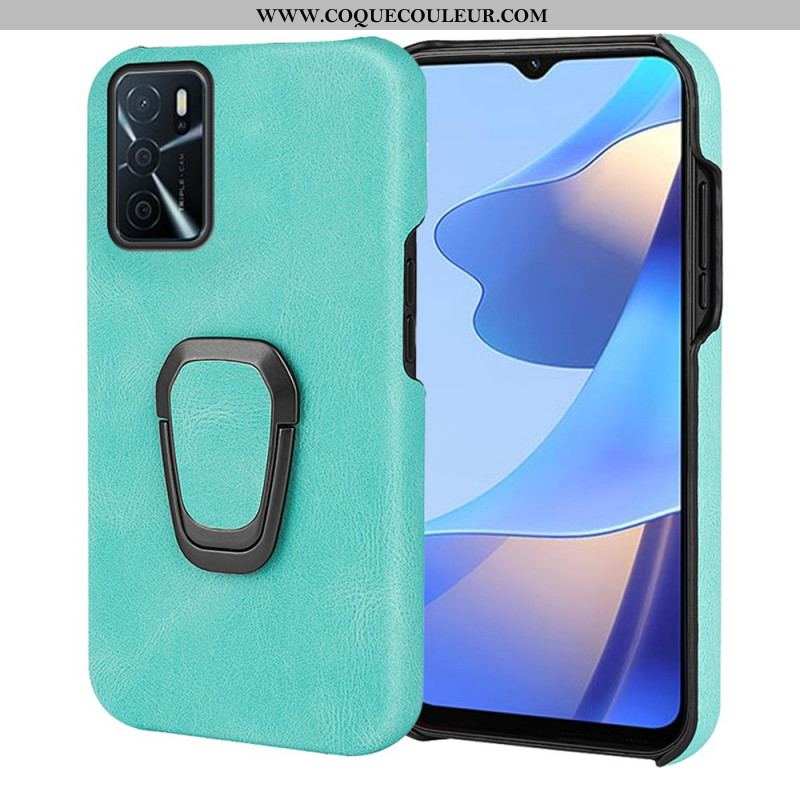 Coque Oppo A16 / A16s Effet Cuir Anneau-Support New Colors