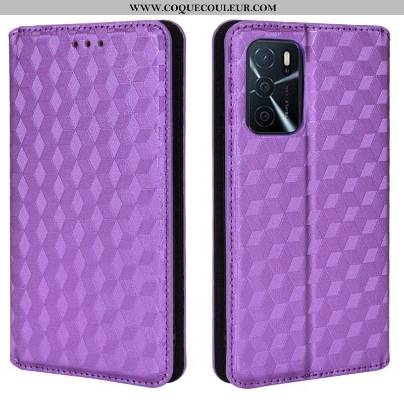 Flip Cover Oppo A16 / A16s Effet Cuir Diamant