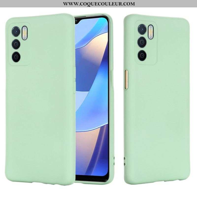 Coque Oppo A16 / A16s Silicone Liquide Avec Lanière