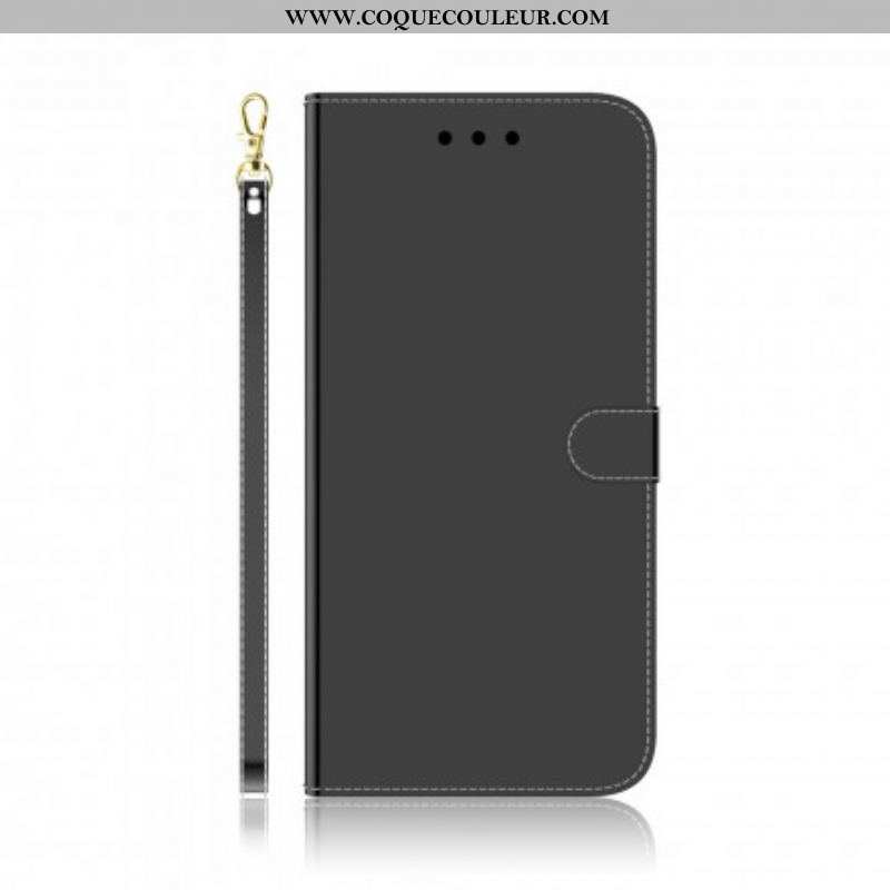 Housse Oppo A54 5G / A74 5G Simili Cuir Couverture MIroir