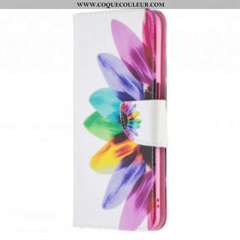 Housse Oppo A54 5G / A74 5G Fleur Aquarelle