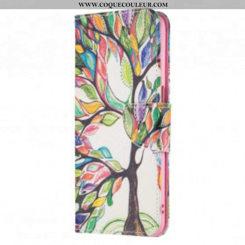 Housse Oppo A54 5G / A74 5G Arbre Coloré