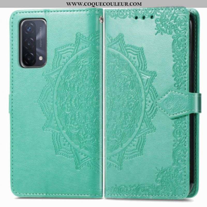 Housse Oppo A54 5G / A74 5G Mandala Moyen Age