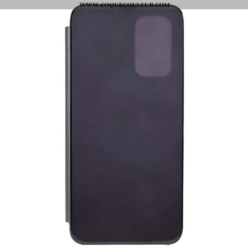 View Cover Oppo A54 5G / A74 5G Miroir et Effet Cuir