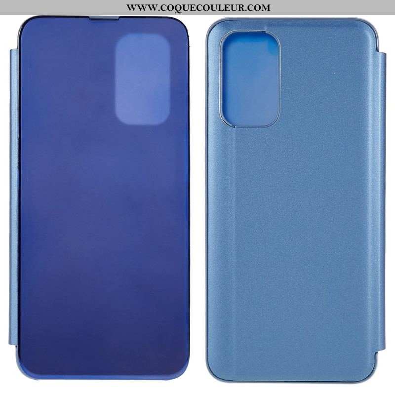 View Cover Oppo A54 5G / A74 5G Miroir et Effet Cuir