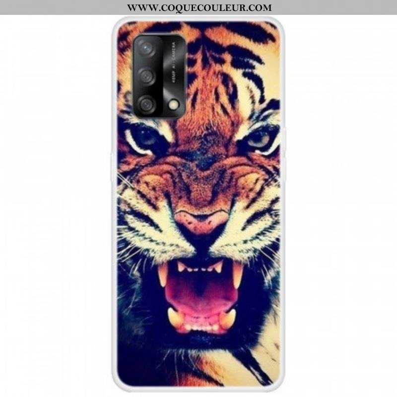 Coque Oppo A74 4G Tigre de Face