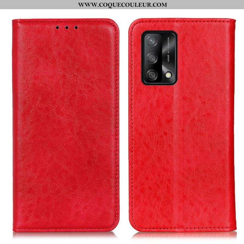 Flip Cover Oppo A74 4G Texture Cuir