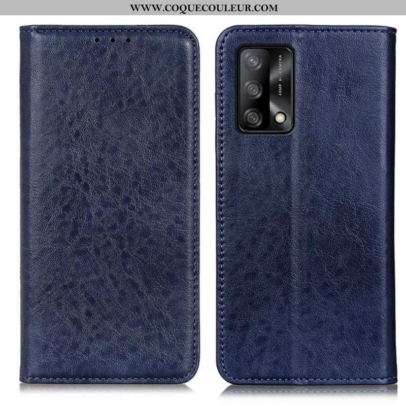 Flip Cover Oppo A74 4G Texture Cuir