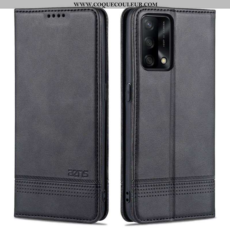 Flip Cover Oppo A74 4G AZNS Simili Cuir