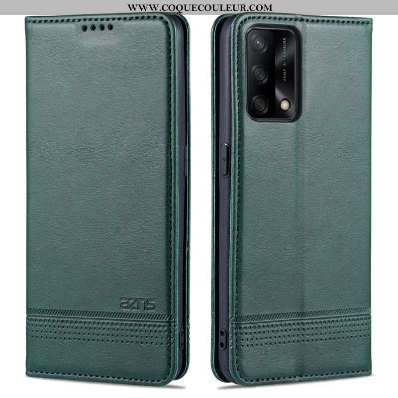 Flip Cover Oppo A74 4G AZNS Simili Cuir