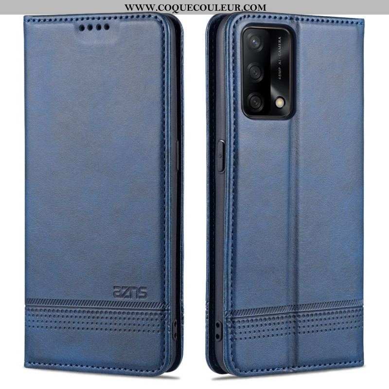 Flip Cover Oppo A74 4G AZNS Simili Cuir