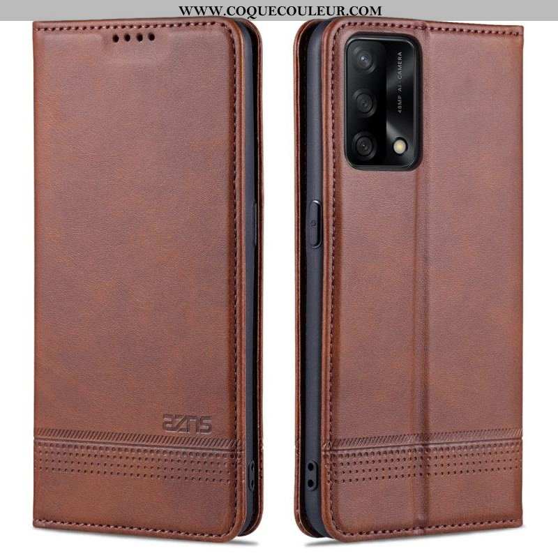 Flip Cover Oppo A74 4G AZNS Simili Cuir