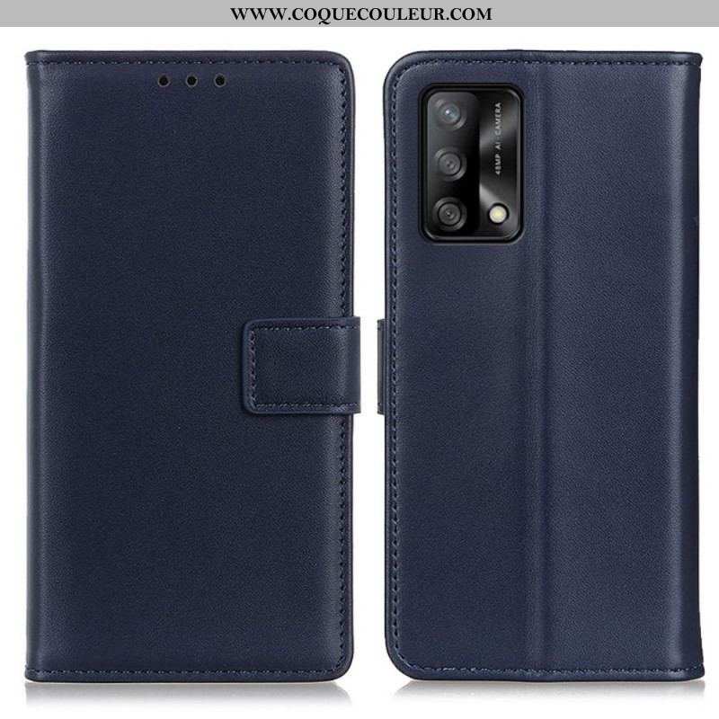 Housse Oppo A74 4G Simili Cuir Simple