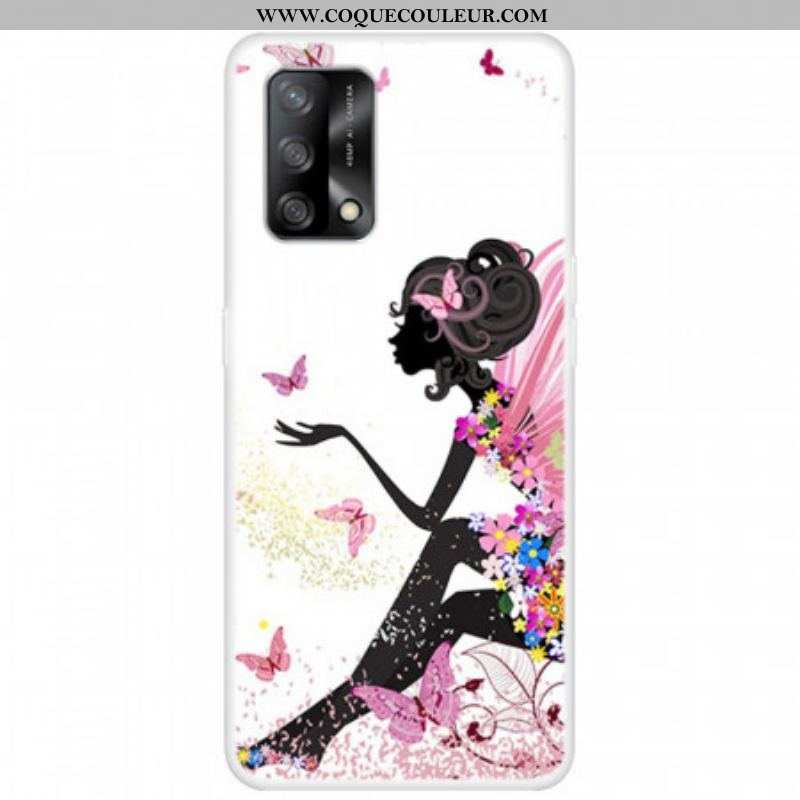 Coque Oppo A74 4G Fée Fleurie