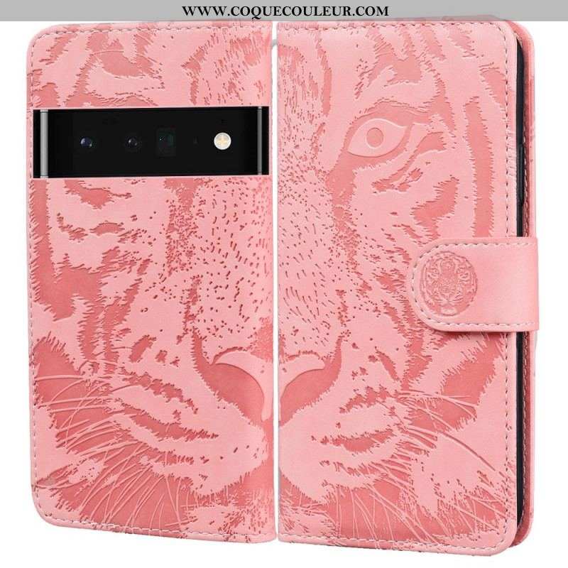 Housse Google Pixel 6 Pro Empreinte Face de Tigre