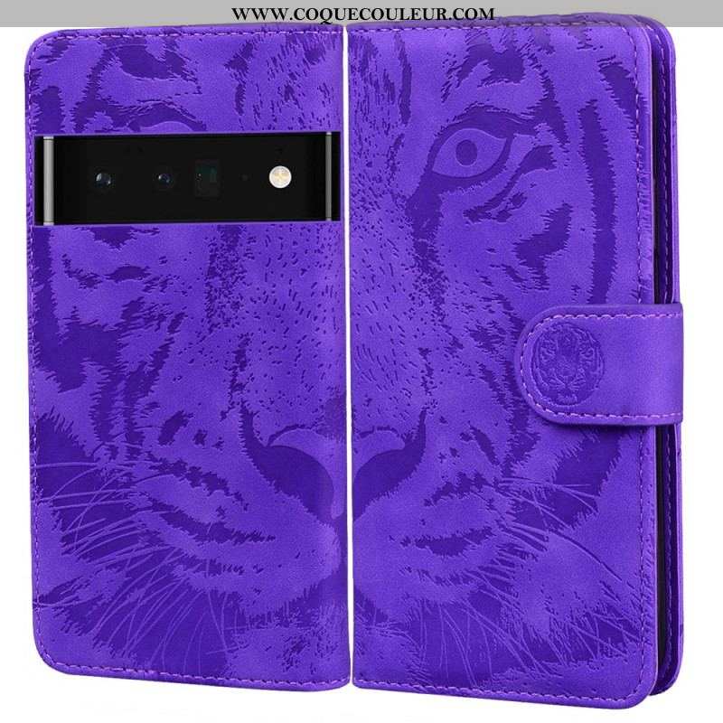 Housse Google Pixel 6 Pro Empreinte Face de Tigre