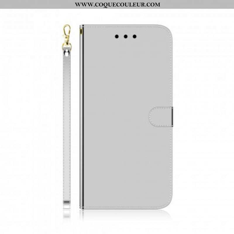 Housse Oppo A94 5G Simili Cuir Couverture MIroir