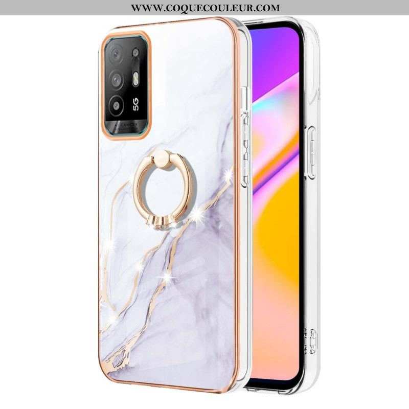 Coque Oppo A94 5G Marbre avec Anneau