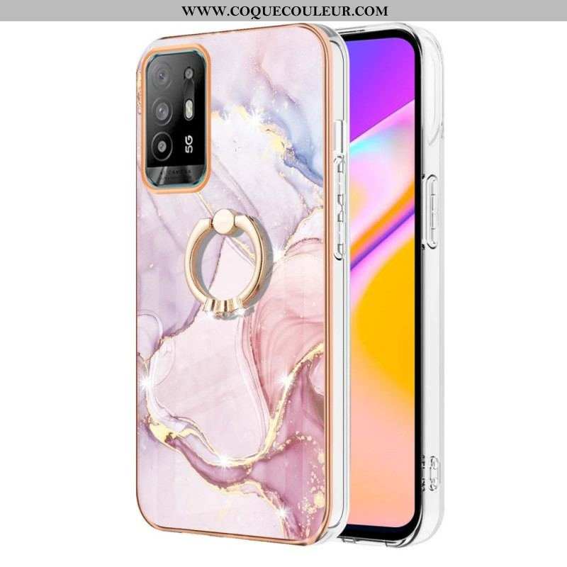 Coque Oppo A94 5G Marbre avec Anneau