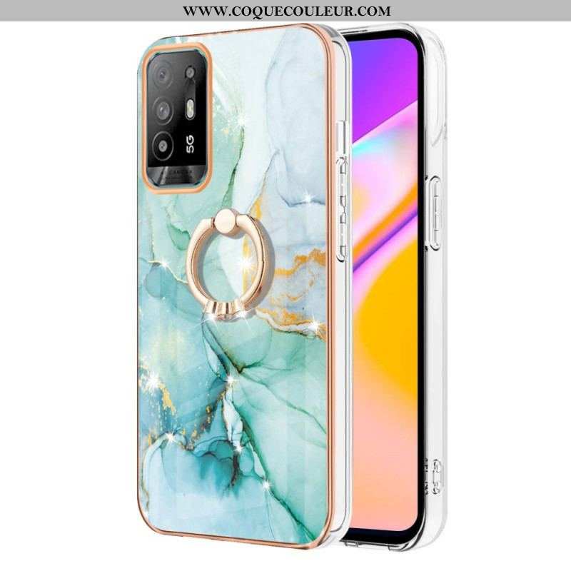 Coque Oppo A94 5G Marbre avec Anneau