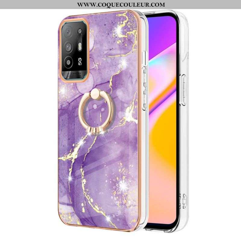 Coque Oppo A94 5G Marbre avec Anneau