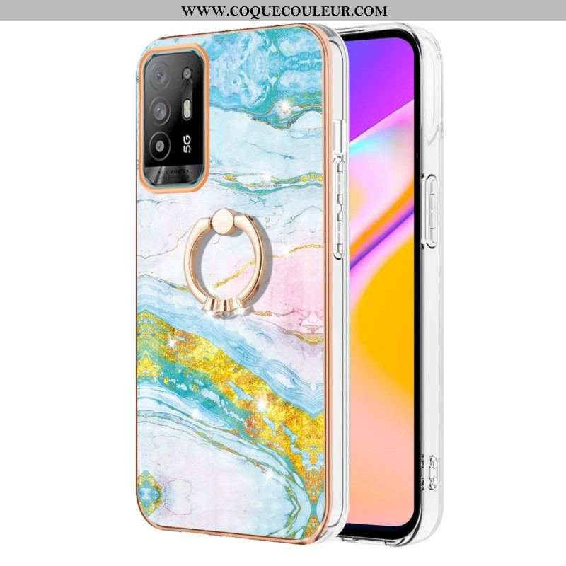 Coque Oppo A94 5G Marbre avec Anneau