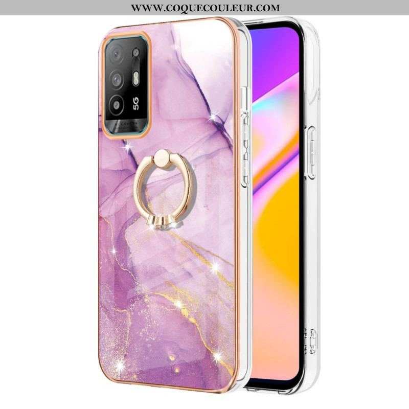 Coque Oppo A94 5G Marbre avec Anneau