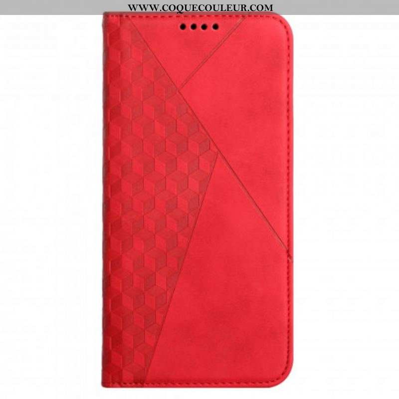 Flip Cover Oppo A94 5G Skin-Touch style Cubique