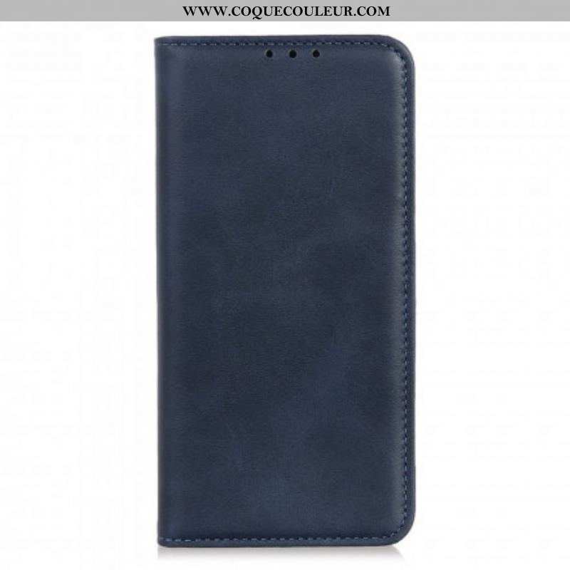 Flip Cover Oppo A94 5G Cuir Fendu Élégance