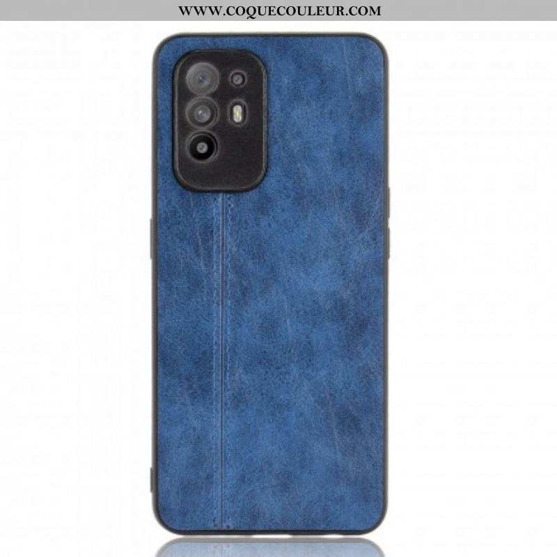Coque Oppo A94 5G Effet Cuir Couture