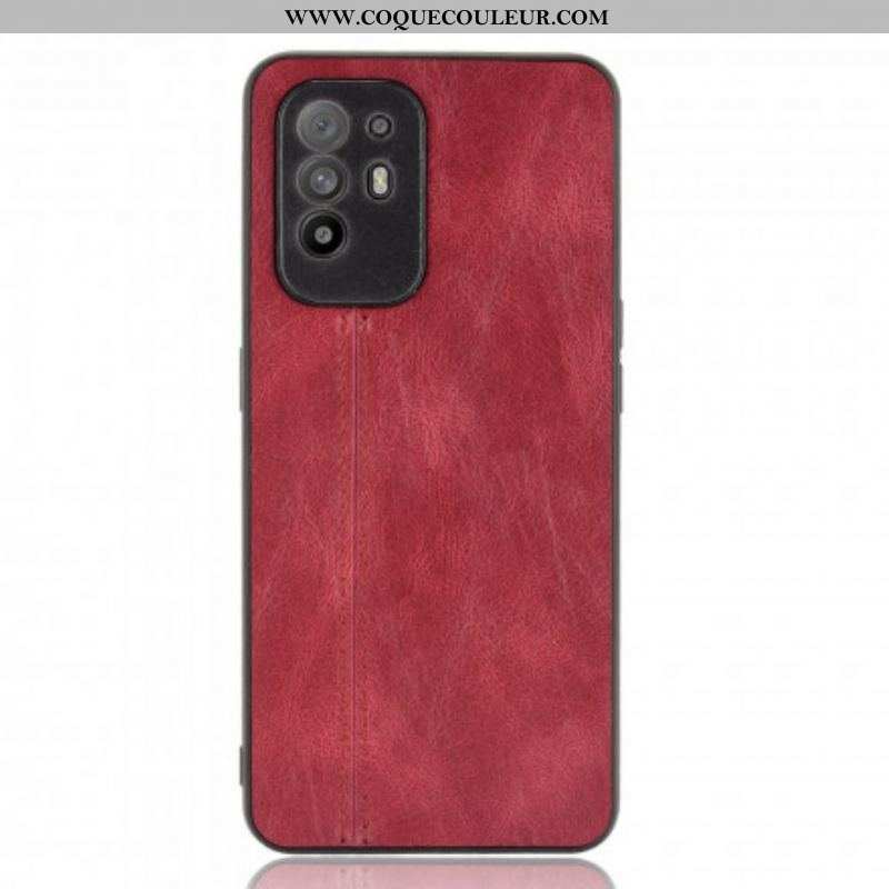 Coque Oppo A94 5G Effet Cuir Couture