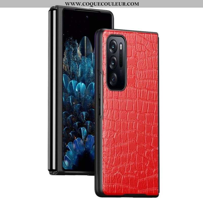 Coque Oppo Find N Effet Peau de Crocodile