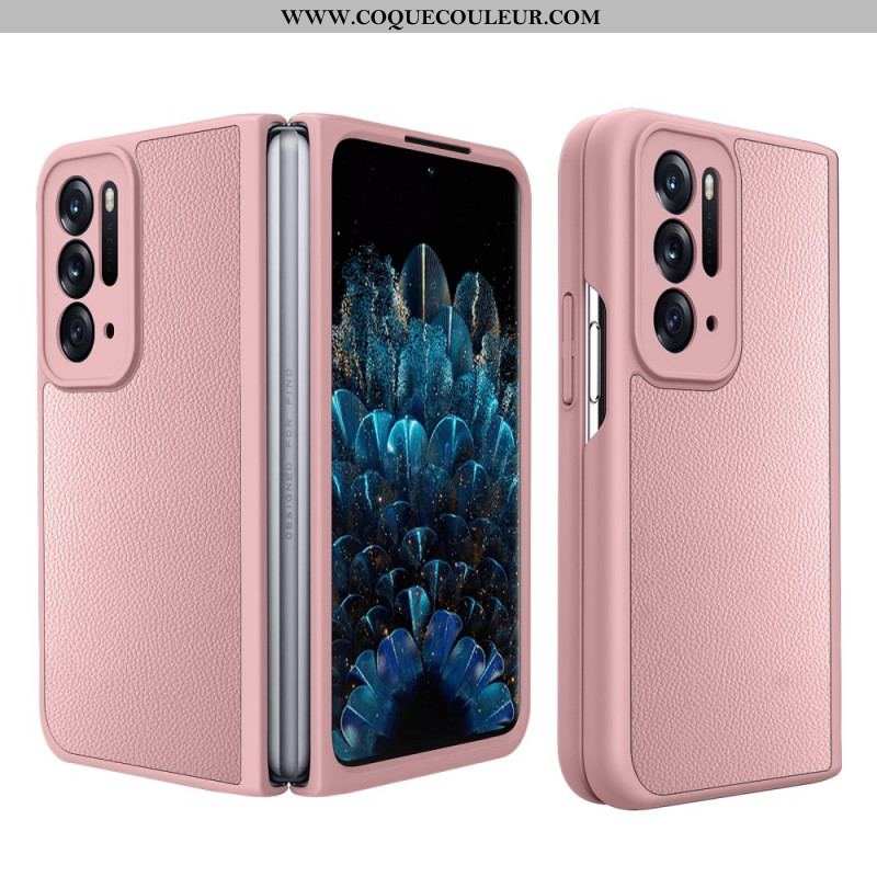 Coque Oppo Find N Style Cuir Litchi avec Protecteur Écran