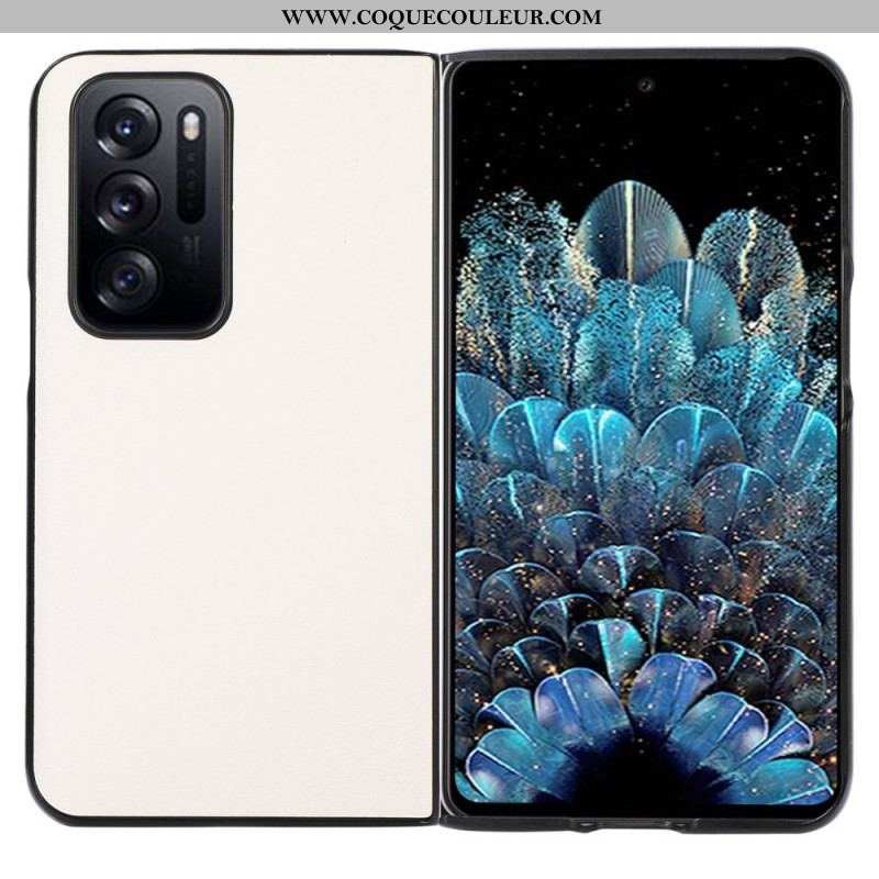 Coque Oppo Find N Style Cuir litchi