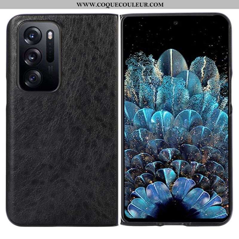 Coque Oppo Find N Design Cuir Texturé