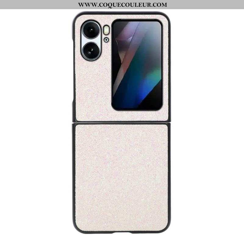 Coque Oppo Find N2 Flip Simili Cuir Paillettes