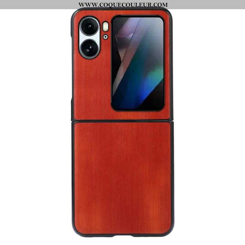 Coque Oppo Find N2 Flip Effet Cuir