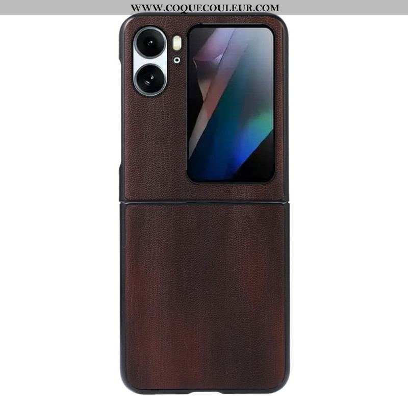 Coque Oppo Find N2 Flip Effet Cuir