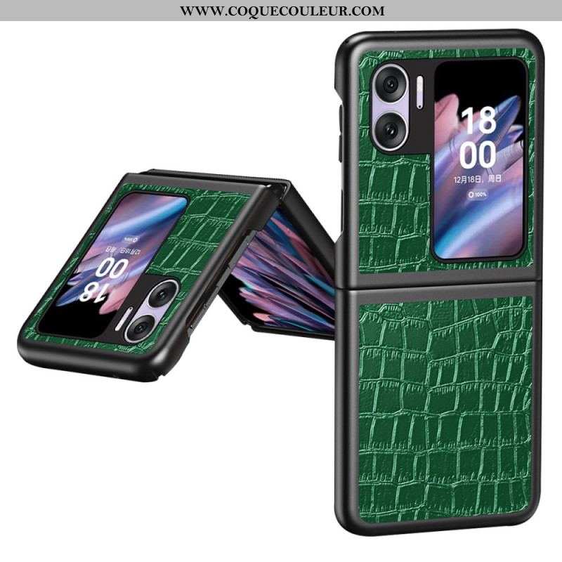 Coque Oppo Find N2 Flip Texture Crocodile